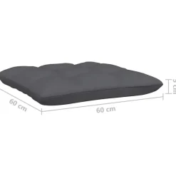 vidaXL - Loungeset - Wit - Grenenhout - 3 stuks - Met kussens