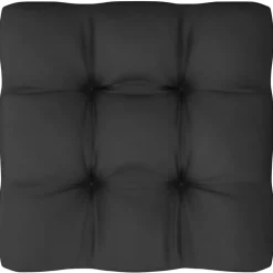 vidaXL - Loungeset - Zwart - Grenenhout