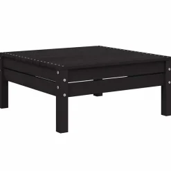 vidaXL - Loungeset - Zwart - Grenenhout - 3 stuks - Met kussens