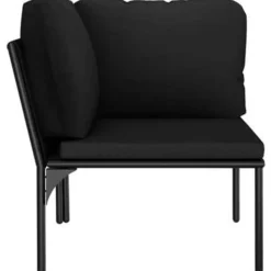 vidaXL - Loungeset - Zwart - PVC