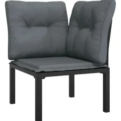 vidaXL - Loungeset - Zwart - Poly rattan