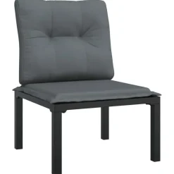 vidaXL - Loungeset - Zwart - Poly rattan