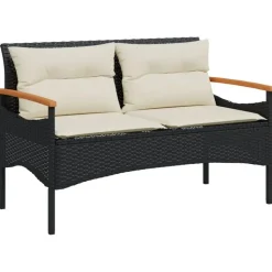 vidaXL - Loungeset - Zwart - Poly rattan