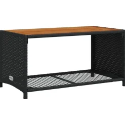 vidaXL - Loungeset - Zwart - Poly rattan