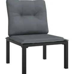 vidaXL - Loungeset - Zwart - Poly rattan