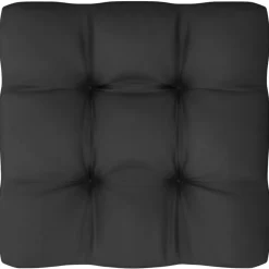 vidaXL - Loungeset - Zwart - Grenenhout