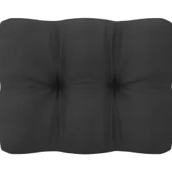 vidaXL - Loungeset - Zwart - Grenenhout