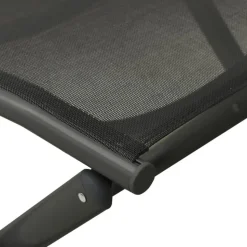 vidaXL - Loungeset - Zwart - Aluminium