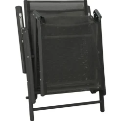 vidaXL - Loungeset - Zwart - Aluminium