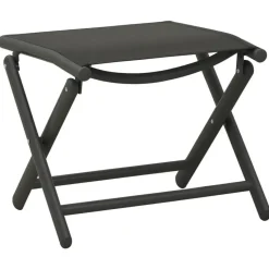 vidaXL - Loungeset - Zwart - Aluminium