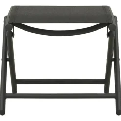 vidaXL - Loungeset - Zwart - Aluminium