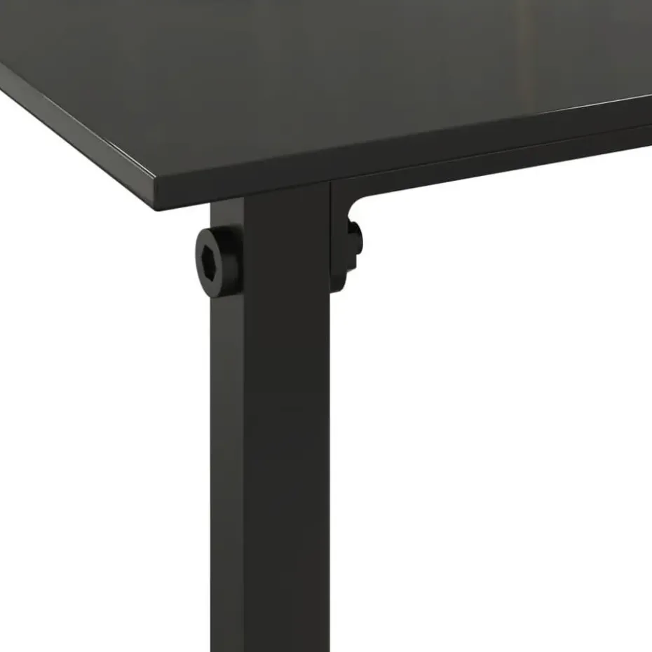 vidaXL - Loungeset - Zwart - Poly rattan - 3 stuks - Met kussens