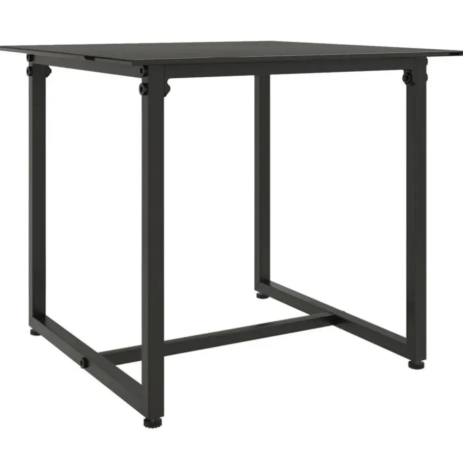 vidaXL - Loungeset - Zwart - Poly rattan - 3 stuks - Met kussens