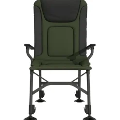 vidaXL - Loungestoel met armleuning - Groen - Staal