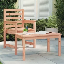 vidaXL - Loungetafel - Naturel - Massief douglashout - 82,5x50.5x45 cm