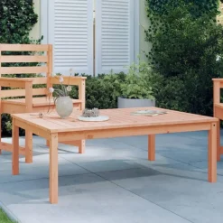 vidaXL - Loungetafel - Naturel - Massief douglashout - 121x82,5x45 cm