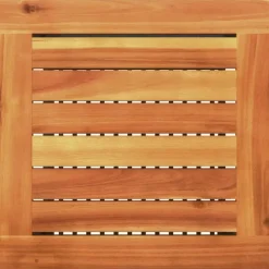 vidaXL - Loungetafel - Weerbestendig - Zwart - Poly rattan en hout - 40x40x42 cm