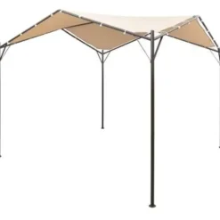 vidaXL - Luifel - Beige - Stof - 4 x 4 m