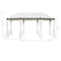 vidaXL - Luifel - Crème - Stof