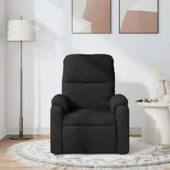 vidaXL - Massagestoel - Zwart - Microvezel