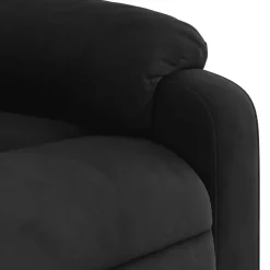 vidaXL - Massagestoel - Zwart - Microvezel