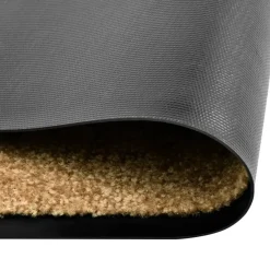 vidaXL - Mat - Crème - Stof - 90 x 150 cm