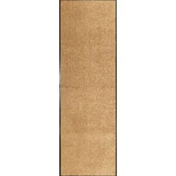 vidaXL - Mat - Crème - Stof - 60 x 180 cm