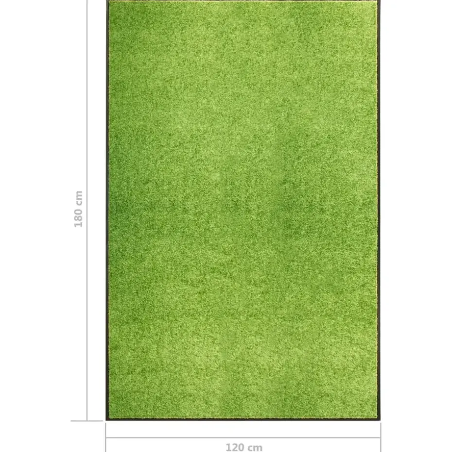 vidaXL - Mat - Groen - Stof - 120 x 180 cm