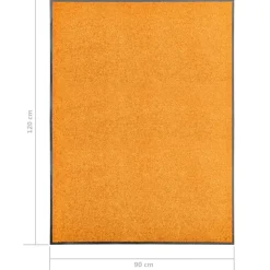vidaXL - Mat - Oranje - Stof - 90 x 120 cm