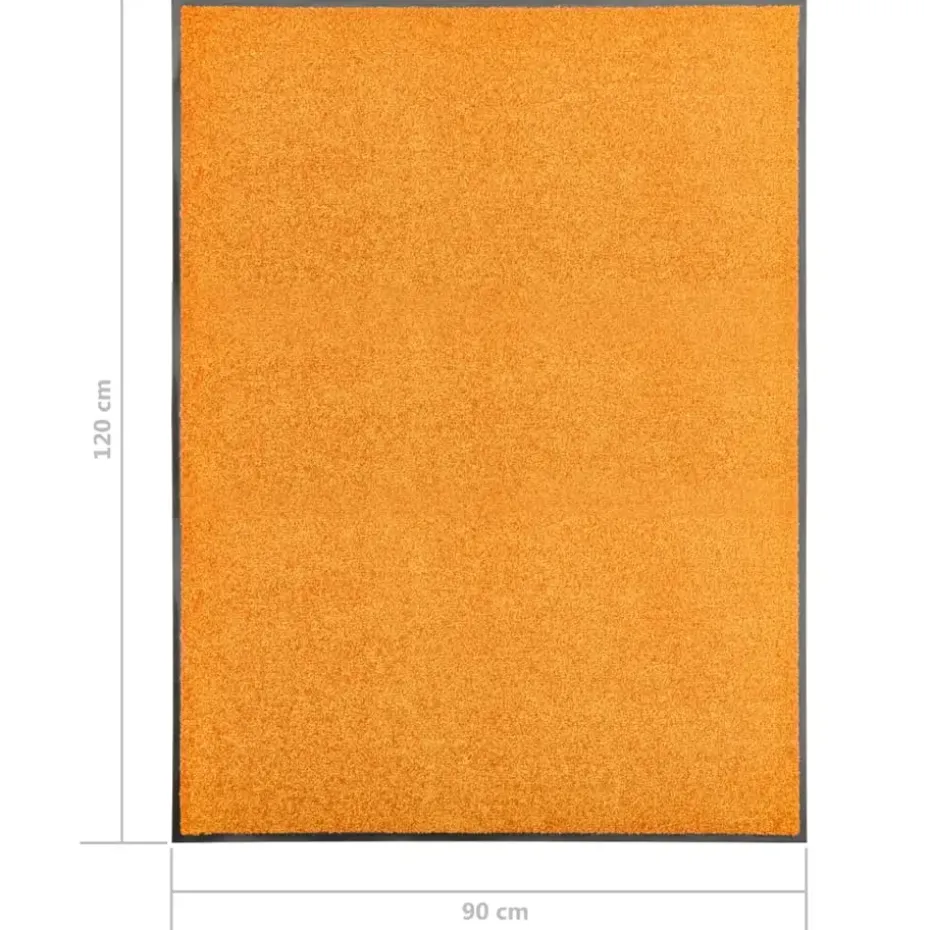 vidaXL - Mat - Oranje - Stof - 90 x 120 cm