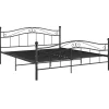 vidaXL - Meatlen bed frame - Zwart - Metaal - 140x200 cm