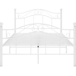 vidaXL - Metalen bed frame - Wit - 120x200 cm