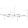 vidaXL - Metalen bed frame met hoofd- en voeteneinde - Wit - 120x200 cm