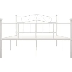vidaXL - Metalen bed frame - Wit - 140x200 cm