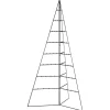 vidaXL - Metalen Kerstboom - Zwart - 180 cm