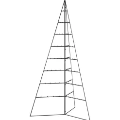 vidaXL - Metalen Kerstboom - Zwart - 180 cm