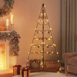 vidaXL - Metalen Kerstboom - Zwart - 180 cm