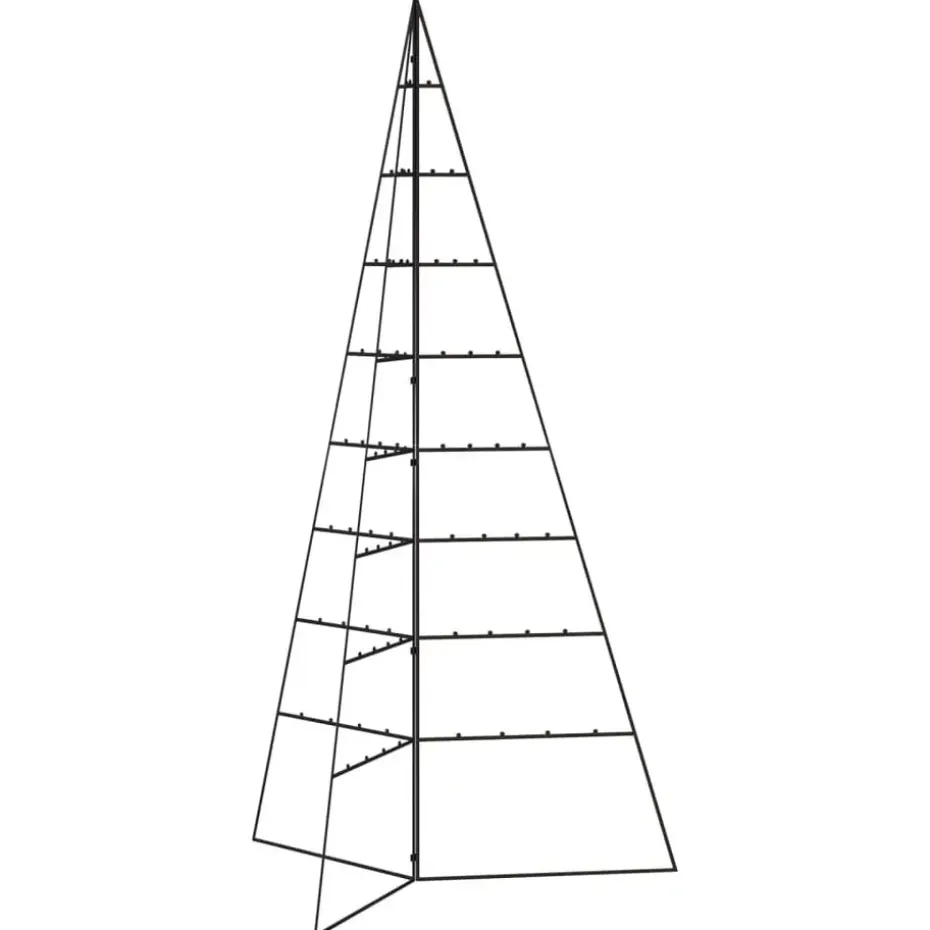 vidaXL - Metalen Kerstboom - Zwart - 180 cm