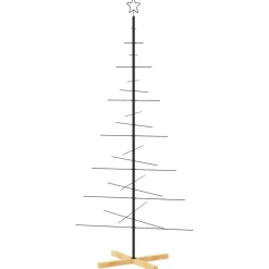 vidaXL - Metalen Kerstboom - Zwart - 180 cm