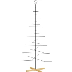 vidaXL - Metalen Kerstboom - Zwart - 180 cm