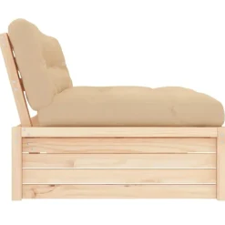 vidaXL - Middenbank - Bruin - Grenenhout - 120x80 cm
