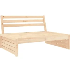 vidaXL - Middenbank - Bruin - Grenenhout - 120x80 cm