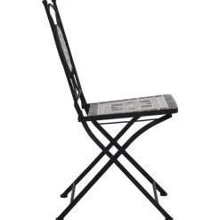 vidaXL - Mozaïek Bistroset - Grijs - Keramiek