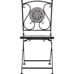 vidaXL - Mozaïek Bistroset - Grijs - Keramiek