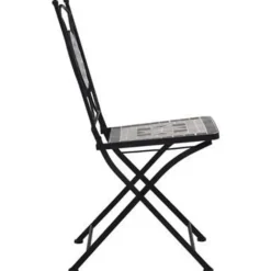 vidaXL - Mozaïek Bistroset - Grijs - Keramiek