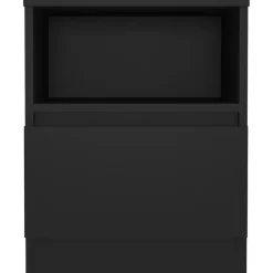 vidaXL - Nachtkast - Zwart - Bewerkt hout - 2 stuks