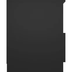 vidaXL - Nachtkast - Zwart - Bewerkt hout - 2 stuks