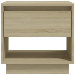 vidaXL - Nachtkastje - Beige - Bewerkt hout