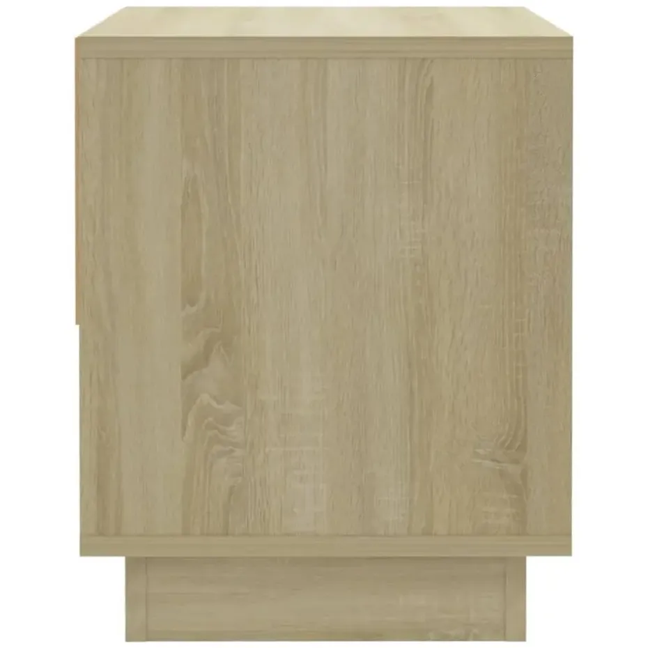 vidaXL - Nachtkastje - Beige - Bewerkt hout