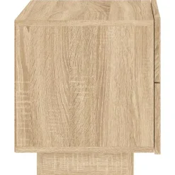 vidaXL - Nachtkastje - Bruin - Bewerkt hout